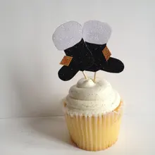 Блеск сапог Деда Мороза Рождественский капкейк для ношения с обувью, вечерние девичник день рождения для свадебной вечеринки ночного приборы для еды