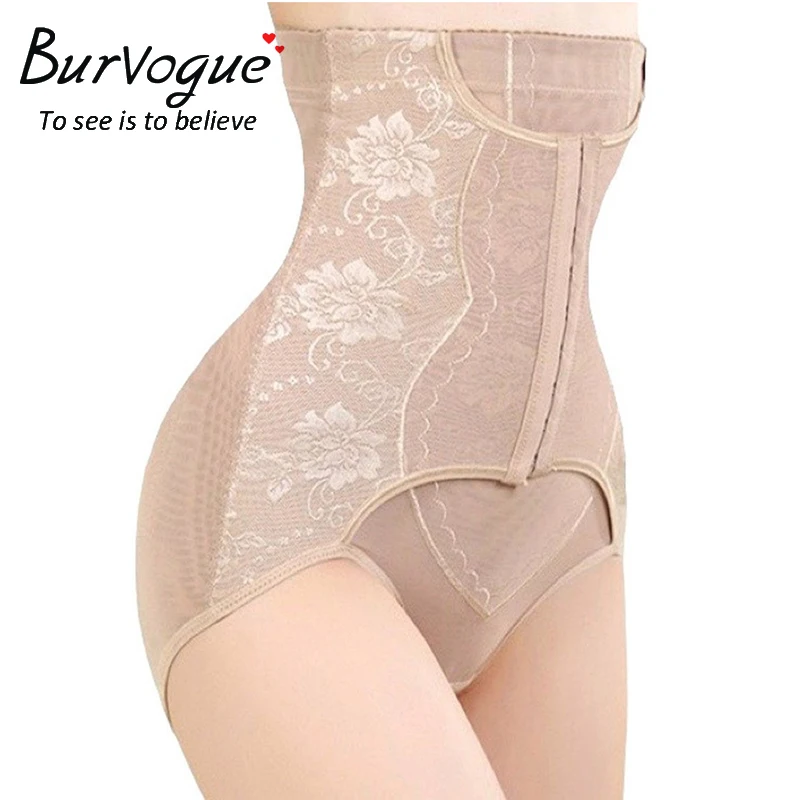  Burvogue 2016 Hot Shaper For Women Butt Lifter Shapers High Waist Underwear Slimming Waist Control Body Shaper With 4 Steel Bone 