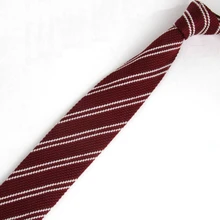 Мужские галстуки в полоску из огнеупорного кирпича, классический вязаный галстук, узкие Вязаные Галстуки мальчишник, деловой ГАЛСТУК ZZLD117