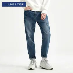 Lilbetter повседневные модные прямые свободные джинсы мужские