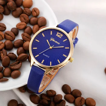 

2018 New Arrival Watch Women Faux Lady Dress Watch, Women'S Casual Leather Quartz-Watch Analog Women'S Gifts Relogio Feminino