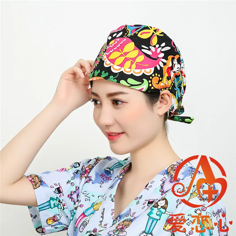 AiLianxin-Женские хирургические шапки, используемые для doctorsnurses, шапки и шапочки для медсестры хлопок