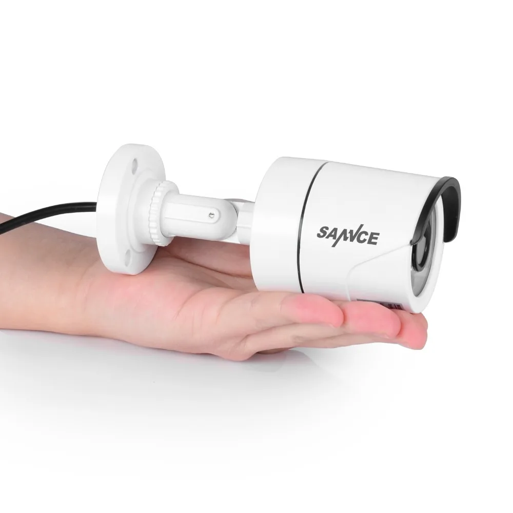 SANNCE AHD 720 P 2 шт 1200TVL Пуля CCTV камера люкс 1.0MP Водонепроницаемая ИК ночного видения