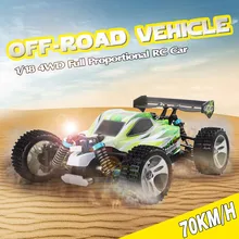 Original WLtoys A959B Buggy Off Road 2.4G 1/18 4WD RC Car High Speed 70KM/H Radio Control Racing Car RTR original electric rc car 1 18 4wd high speed big foot racing car 70km h rock rover remote control radio off road toys for boys