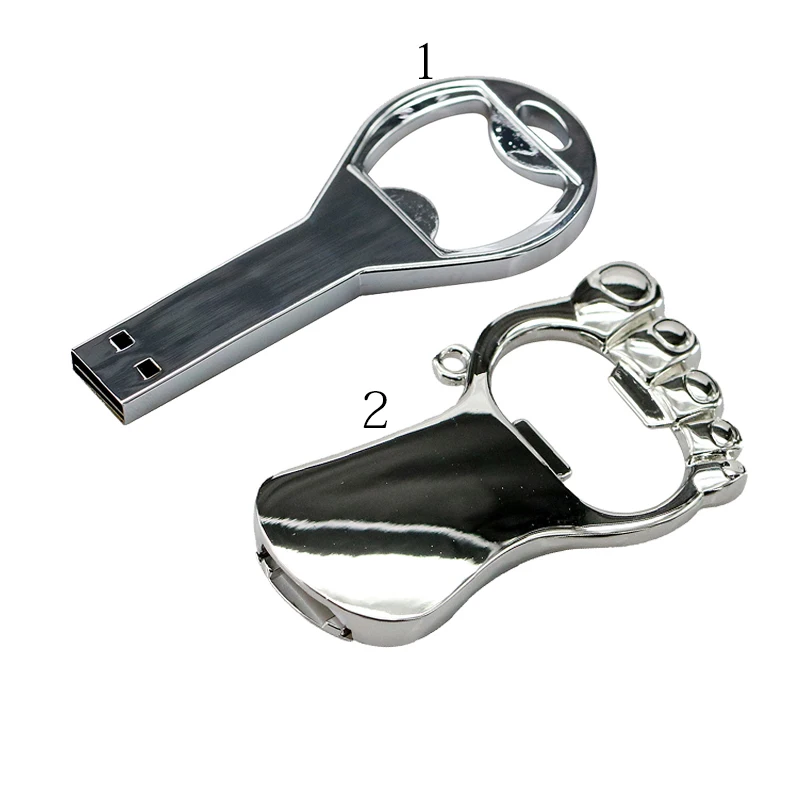 Hot sale Beer bottle opener key chain usb flash Drive Memory Stick