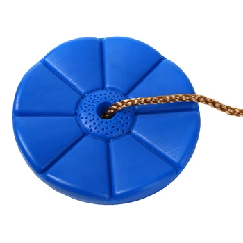 

Octagonal Plastic Disc Swing Seat Children Outdoor Disc Swing with Rope Children Tree Swing 60kg Weight Limit