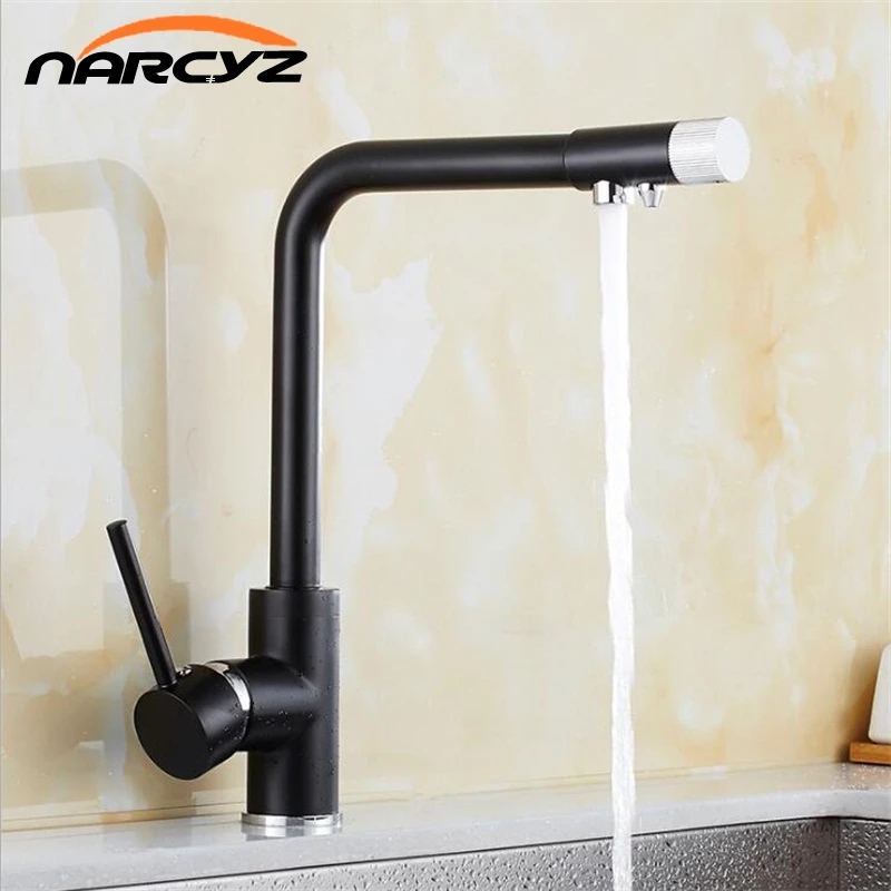 

Kitchen Faucets Waterfilter Taps Gold/Black Mixer Drinking Hot and Cold Kitchen Purify Faucet Kitchen Sink Tap Crane XT-170