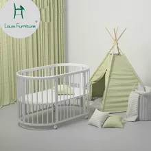 Луи Мода детские кровати многофункциональные детские твердые деревянные защиты