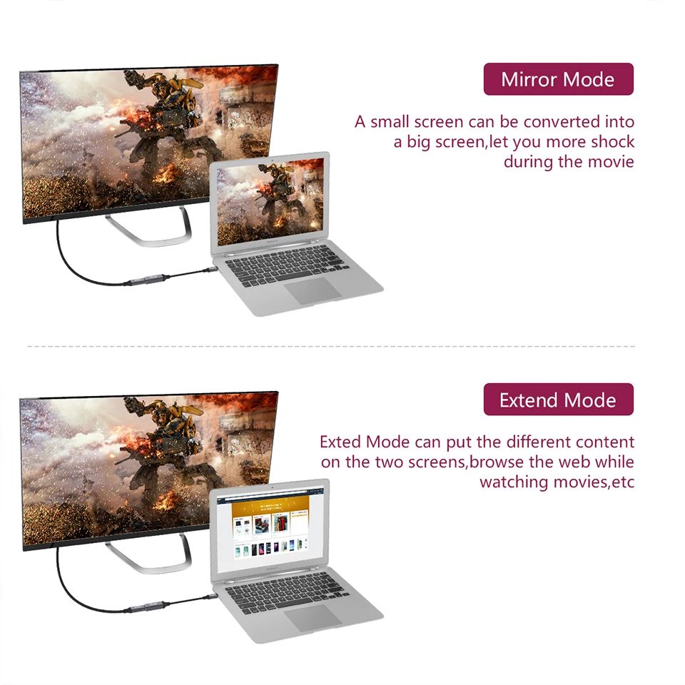 QGeeM USB C Ÿ 3.1-̴ DP  ̺ , 4K 60HZ HDTV USB C ̴ DP , ƺ, ȭ Ʈ 10, Ｚ S8 
