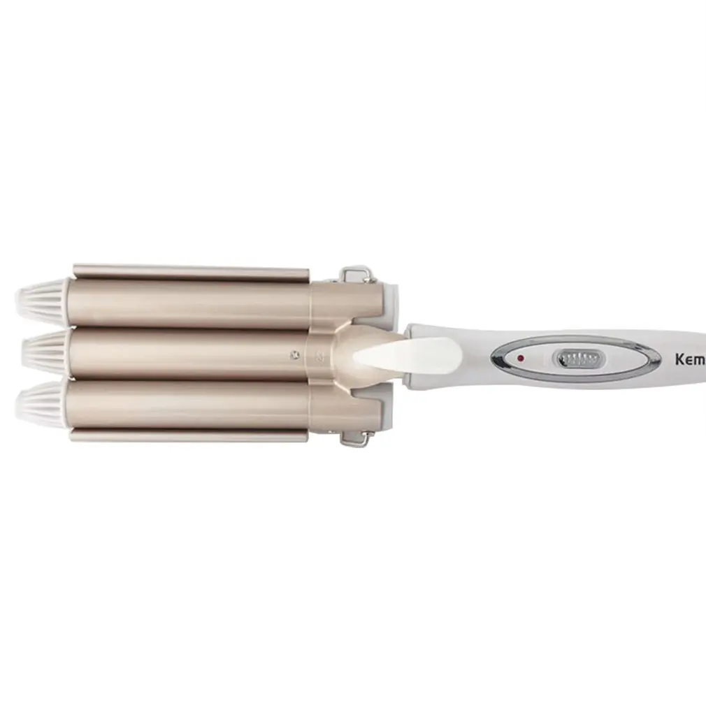 

KEMEI KM-1010 Professional Hair Curling Iron Ceramic Triple Barrel Hair Curler Irons Hair Wave Styling Tools Hair Styler Wand