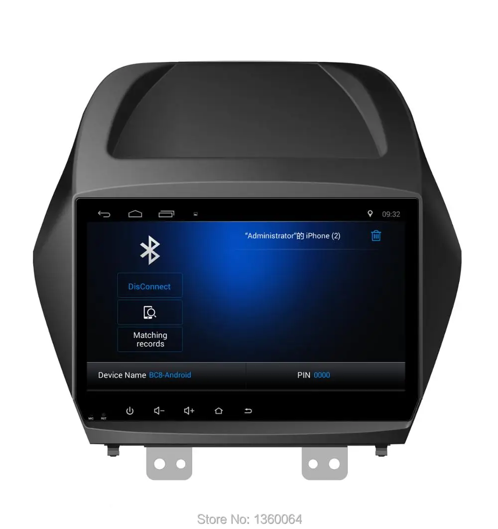 Top Nedehe 9 inch Android 8.1 RAM 2GB +ROM 32GB  Car DVD GPS Navigation For HYUNDAI IX35 New Tucson car radio audio video player 6