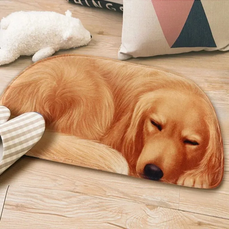  XYZLS Creative 3d Dog Shape Doormat Anti-slip Rugs for Living Room Carpets for Bedroom Kitchen Bath
