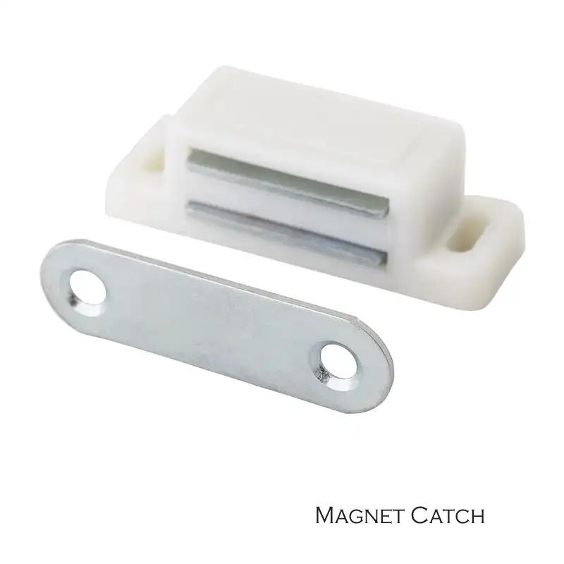 2pcs Armario de Puertas Cierre magn/ético pestillo de pl/ástico Armario Gabinete pletina del im/án Hardware de los Muebles Color al Azar