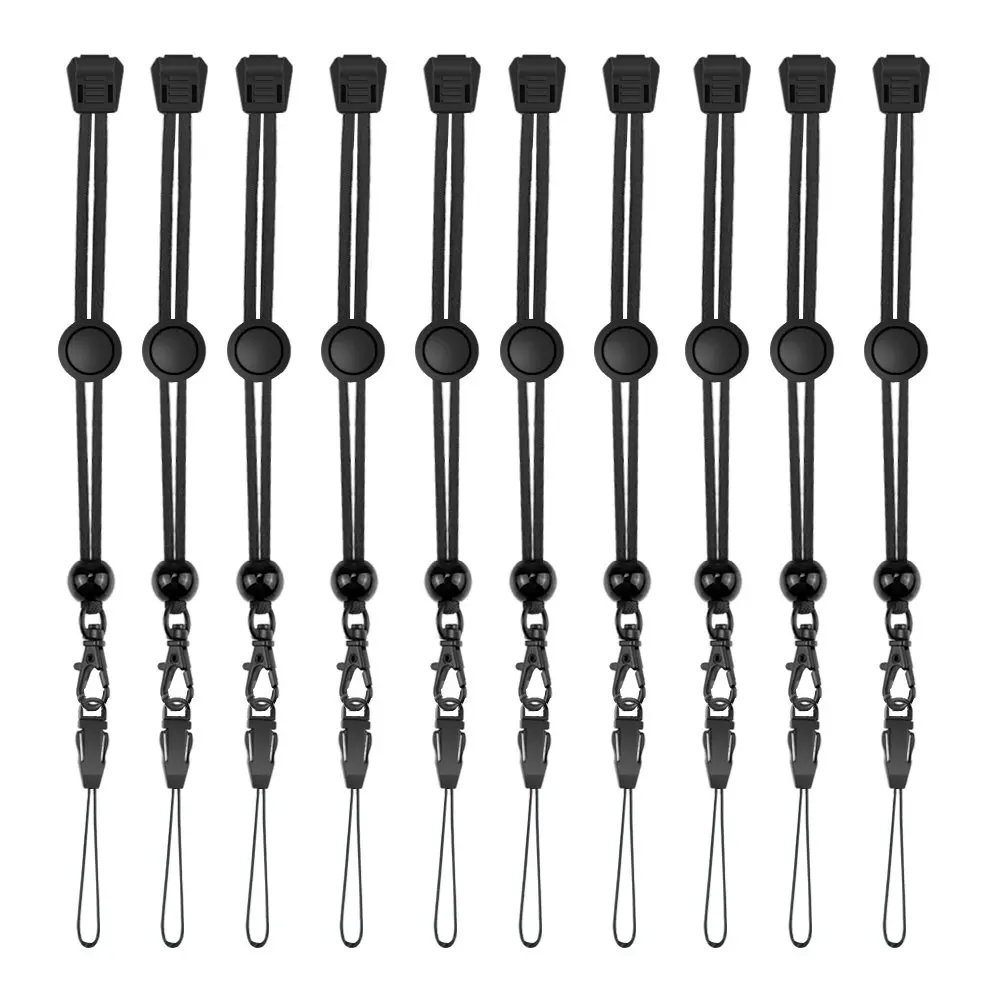 

10Pcs Lanyard Strap Hand Wrist Phone Cord with Quick-Release Buckle Flashlight Spring Grip For Camera Cellphone Flashlight Tool