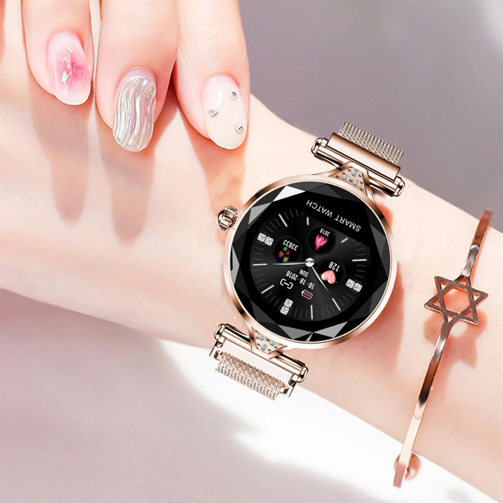 

H1 Women Fashion Heart Rate Monitor Smart Watch Mujer Lady Smartwatch Fitness Bracelet Pedometer For Ios Watches Phone Android