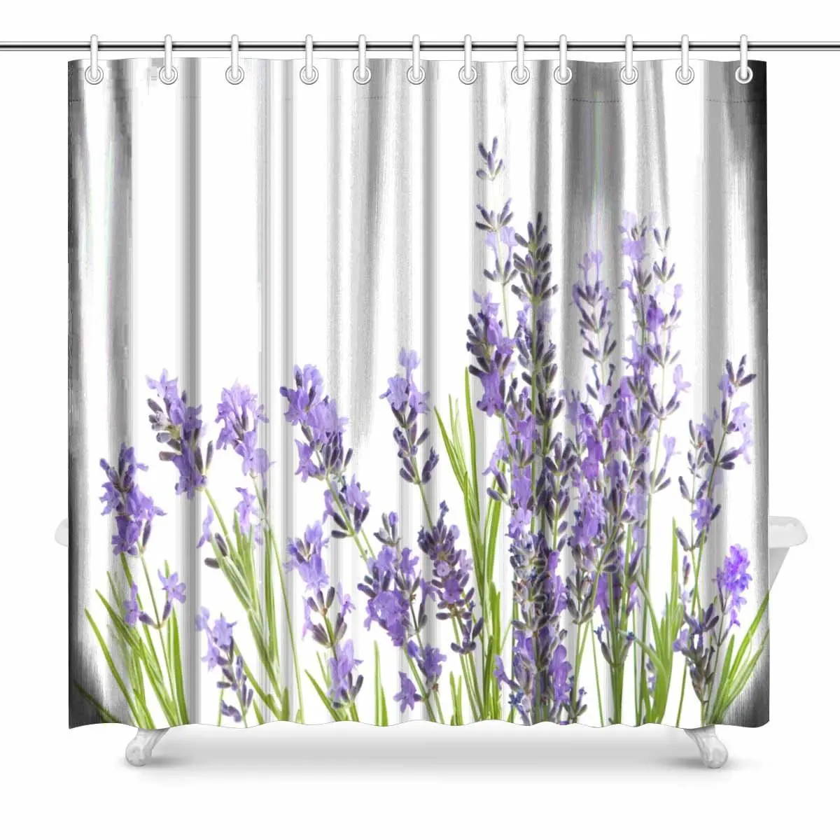 Lavender Flower Isolated on White Background Polyester ...