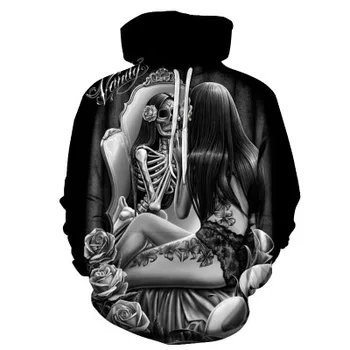 

2020 Hot hoody new 3d Skull Hoodies Men Women Fashion Winter Spring Sportswear Hip Hop Tracksuit Brand Hooded Tops Steetwear