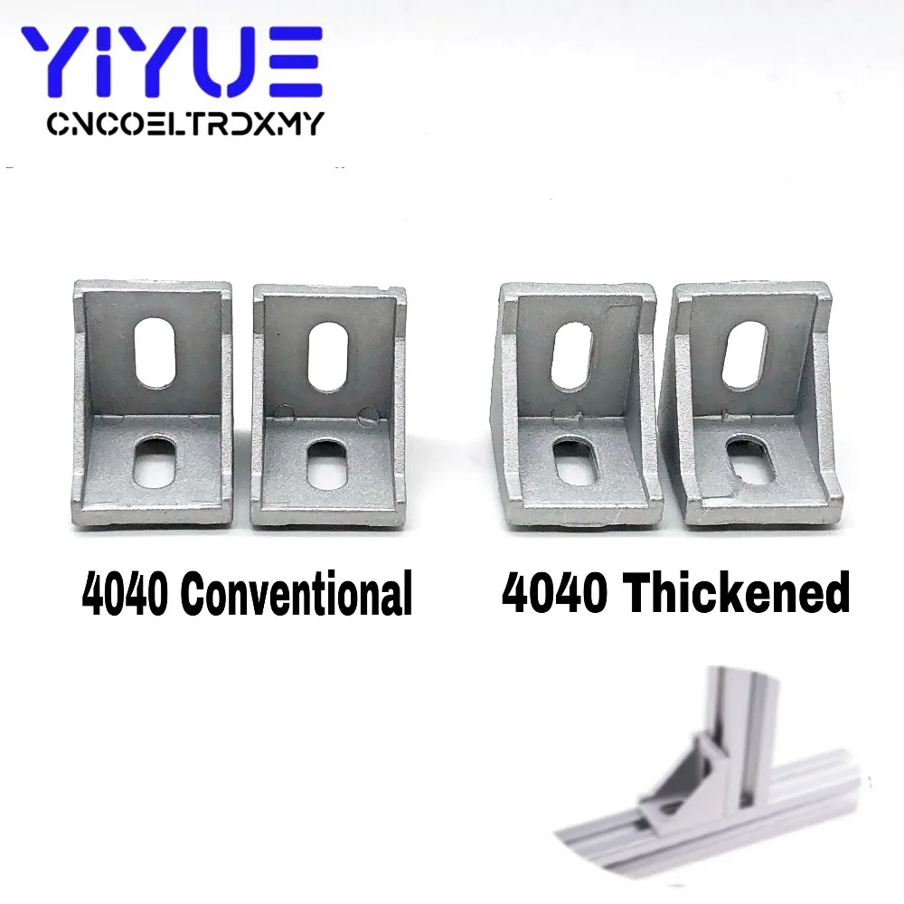 5X 4040 Corner Fitting Angle Connector Bracket for Aluminum Profile
