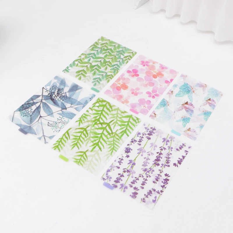 

A6 Catoon Clear Divider Index Pages Classified Sorter For 6-Holes Binder