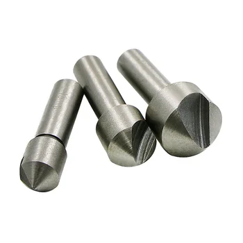 

3 Pcs/set High Speed Steel 90 Degree Single Edge Chamfering Countersink Drilling Hole Hole Woodworking Set Chamfering Knife