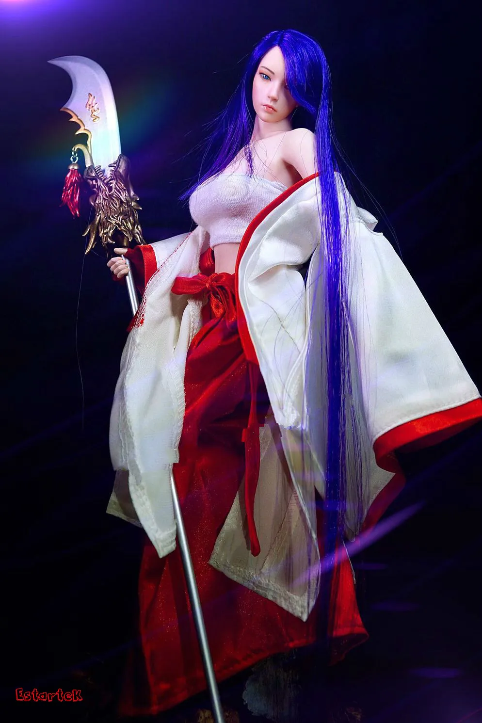 

ESTARTEK Hand Made 1/6 Japanese Kimono Female Witch Suit Costume for PH UD ND DOLL for 12" Collectible Action Figure