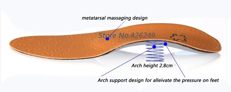 Новые стильные кожаные ортопедические стельки для плоской стопы, ортопедические стельки для коррекции свода стопы, стельки для ухода за ногами