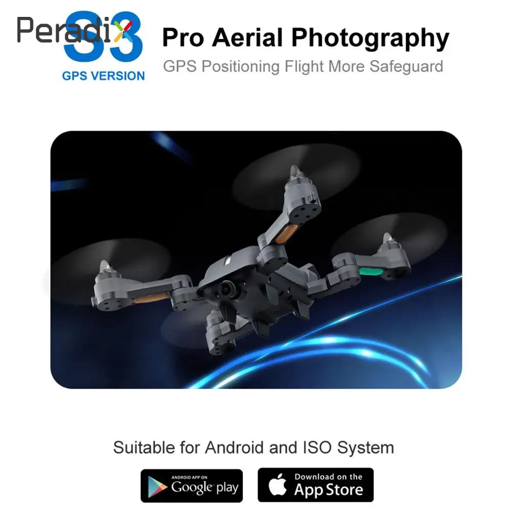 

Peradix 4CH 6-Axis Gyro HD 1080P Drone 5G Accelerometer 2.4Ghz WIFI Speed Adjustable Hover One Key Landing Altitude Hold