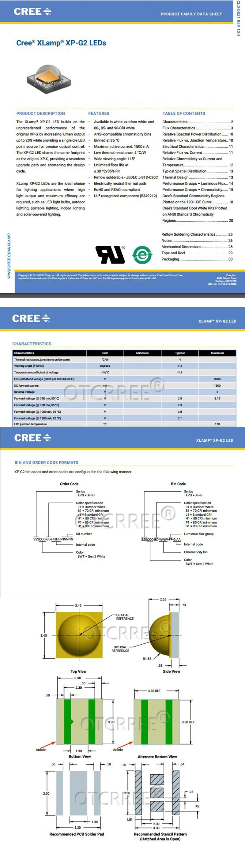 1 шт. Cree XPG2 светодиодный XP-G2 1-5 Вт светодиодный излучатель холодный белый 6500 к нейтральный белый 4500 к для фонарика/прожектора/лампы