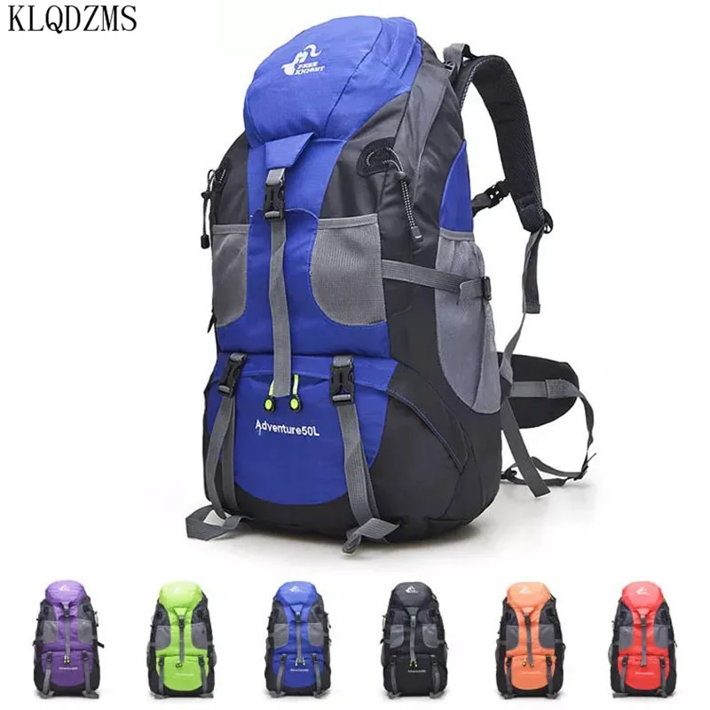 

KLQDZMS 50Lwaterproof men backpack travel pack sports bag pack Outdoor Mountaineering Hiking Climbing Camping backpack