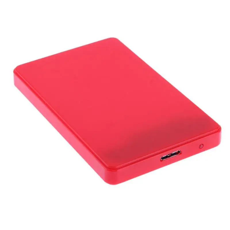 5 Гбит/с 2,5 дюйма USB3.0 SATA коробка для жесткого диска 3 ТБ HDD жесткий диск SSD Внешний корпус чехол с USB кабелем для ПК высокого качества - Цвет: Red