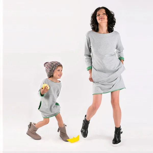 

2018 Family Set Casual Family Matching Outfits Mother and Daughter Dress Mom Daughter Dresses Clothes Family Clothing YX
