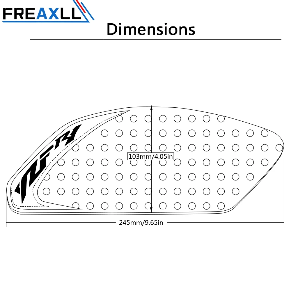 Для YAMAHA YZFR1 YZF R1 2009 2010 2011 Аксессуары для мотоциклов MotorcycleTank Pad протектор Нескользящие Стикеры боковой бак Стикеры