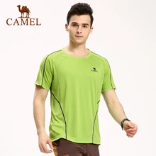 Camel Outdoor Summer Short-sleeve Men Quick-drying O-neck T-shirt Ultra-light Sport Male Tops Camping Hiking Tees A6S268131