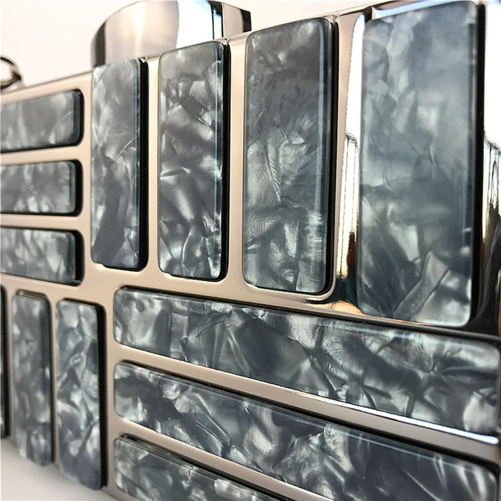 Evening Bags Acrylic Material Handbag Clutches Evening Chain Metal Texture Crossbody Bags Party HandBag Evening Bags Acrylic Material Handbag Clutches Evening Chain Metal Texture Crossbody Bags Party HandBag