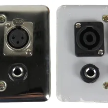 Staraudio 2 шт. XLR 3pin женский+ 2X6.35 мм 1/" стерео+ XLR 3pin штекер ss настенная тарелка Панель swp-2001