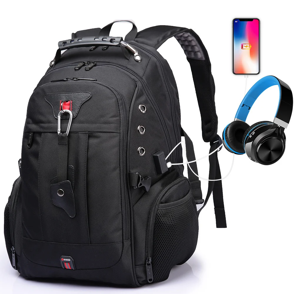 High Quality Men Travel Laptop Backpack Male Multifunction USB Charging Backpack School Bags For Teenage Girls Mochila Masculina