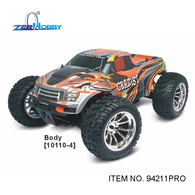 Hsp гоночный автомобиль CRAZYIST 94211PRO 1/10 масштаб Электрический 4wd внедорожник rc monster truck бесщеточный 3300kv мотор 7,2 v 2000mAh батарея - Цвет: 101104