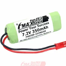 Ni-mh 2/3AAA 7,2 V 350mAH Размер аккумуляторной батареи: 20*21*58 мм w/SYP plug 6SHY