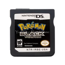 Nintendo nds видеоигры картридж консоли карты покемон серии черный сша английская версия