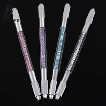 Нержавеющая сталь Перманентный макияж ручная Татуировка микроблейдинг ручка для микроблейдинга Лезвия