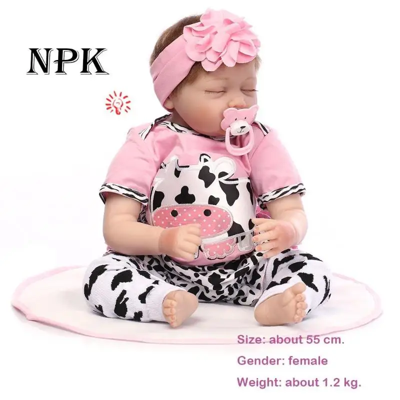 Имитация мягкого силикона Reborn baby Doll игрушка девочка младенец принцесса кукла Playmate игрушка подарок для новорожденного, для младенца игровой домик для сна игрушка