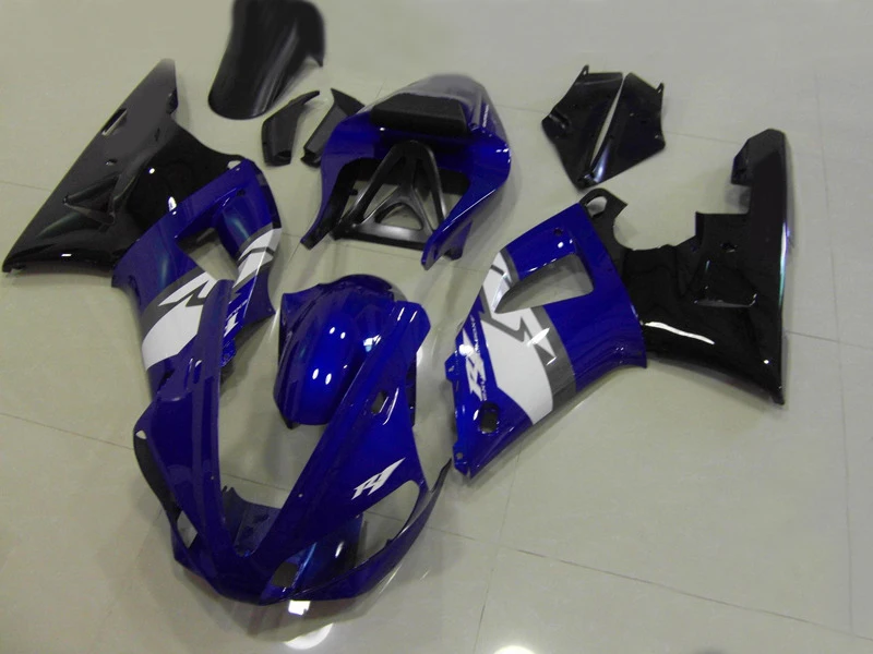 

Motorcycle Fairing Kit for YAMAHA YZFR1 00 01 YZF R1 2000 2001 YZFR1000 yzfr1 00 01 ABS blue black Fairings set+7gifts YF10
