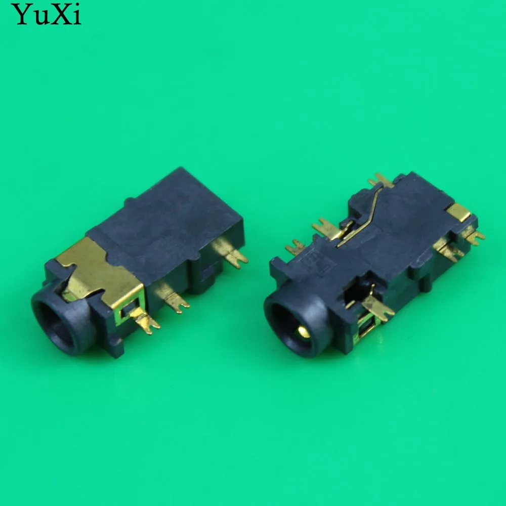YuXi 3.5mm Audio Jack Socket 3.5 Headphone Connector 6SMT with head for