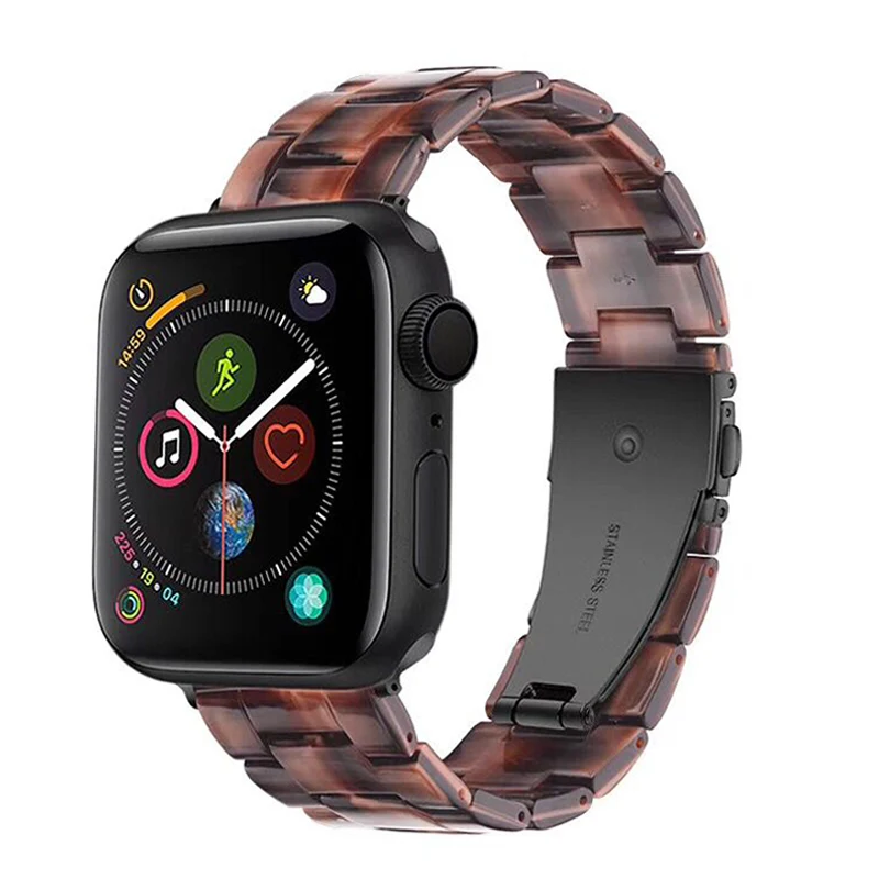 Новая мода Цвет резиновый ремешок для наручных часов Apple Watch, версии 5 4 3 2 1 Легкий браслет для наручных часов iWatch, 40/44/38 мм/42 мм, ремешок на запястье