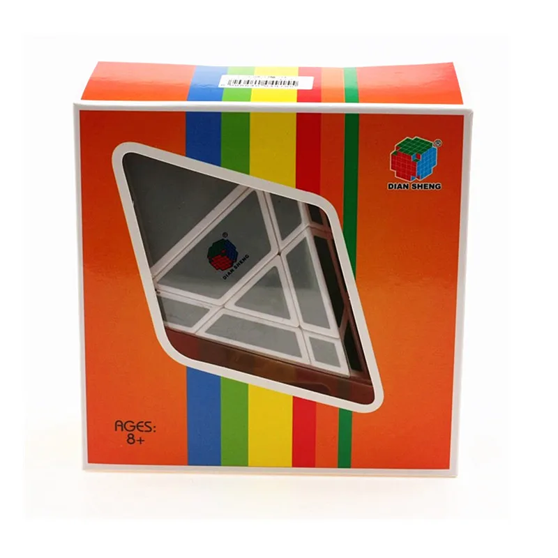 DianSheng 3x3x3 Rhomboid форма режим головоломка скоростной куб для детей подарочная Игрушка Головоломка на скорость часы-кольцо с крышкой игрушки Специальные игрушки