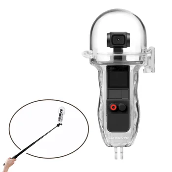 

Waterproof Case+Gift Selfie Stick For DJI Osmo Pocket Transparent Diving Housing Shell For Osmo Pocket Handheld Camera Accessory