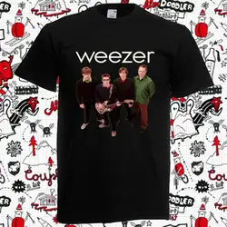 Новый Weezer рок группа Personels для мужчин черный футболка Размеры S до 3XL