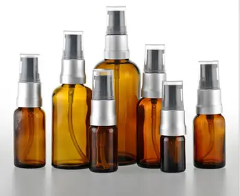 

5ml/10ml/15ml/20ml/30ml/50ml/100ml High-grade Brown Glass Lotion Bottle Cosmatics Cream Sprayer Bottle 10PCS/LOT