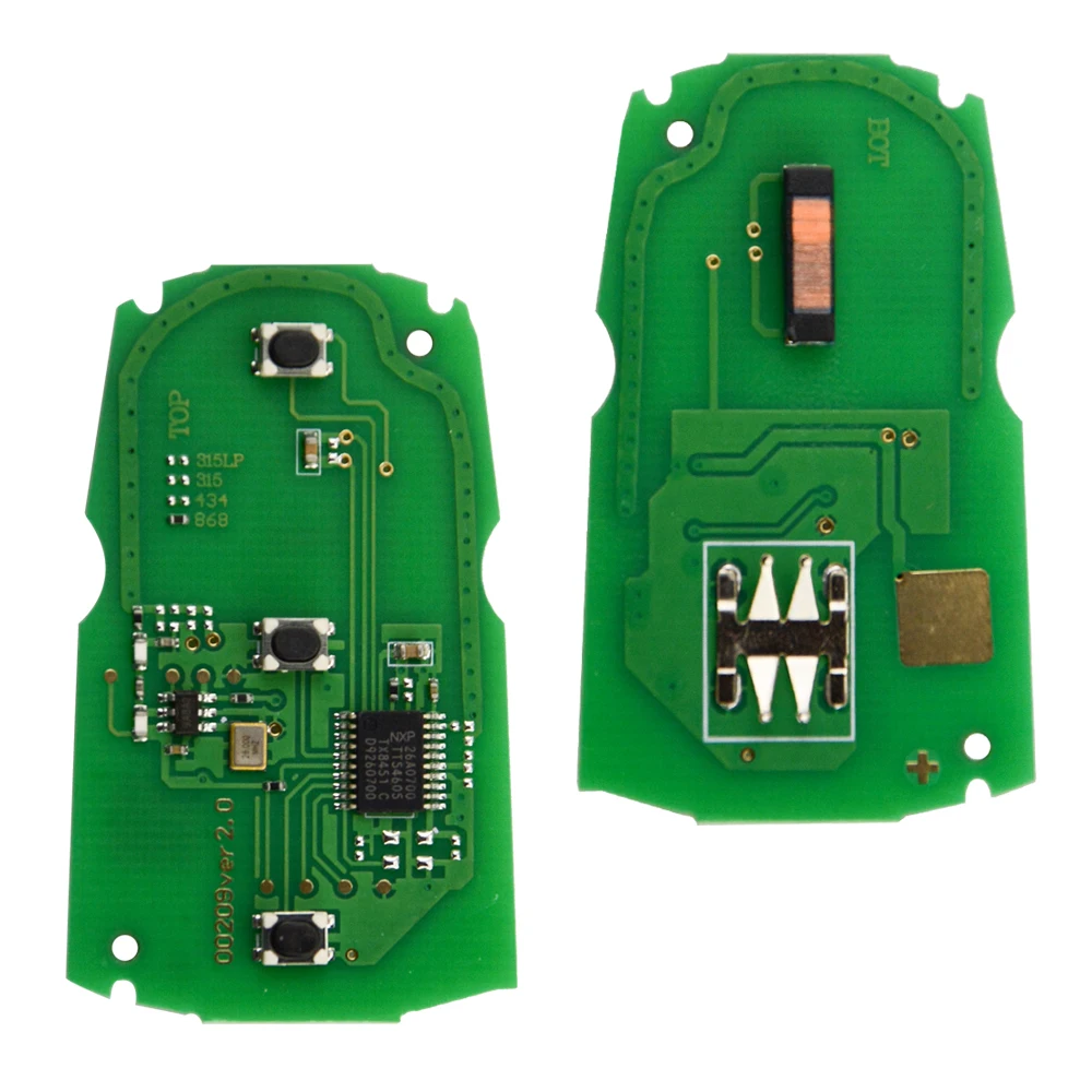 OkeyTech 5 шт./лот 315/433/868 МГц ID46 PCF7945 чип 3 кнопки дистанционного ключа для BMW 1/3/5/7 серии e46 e90 e60 со вставкой лезвие