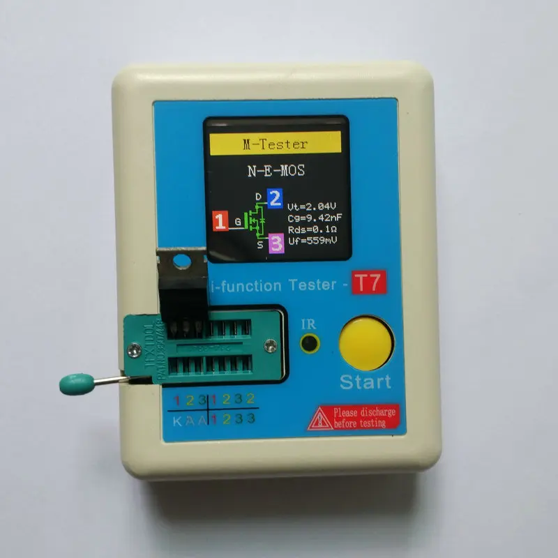 

Transistor Tester LCR-T7 Triode MOS Thyristor Inductance Capacitance ESR Meter